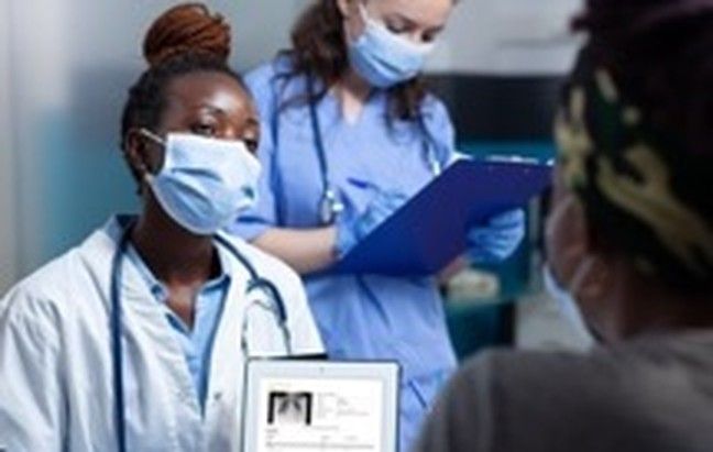 Clinical team reviewing patient information